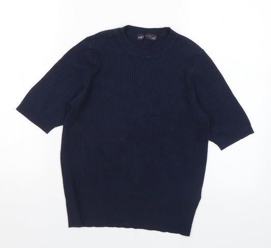 Womens UK Size 12 Marks and Spencer Blue Pullover Jumper