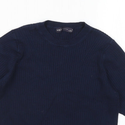 Womens UK Size 12 Marks and Spencer Blue Pullover Jumper