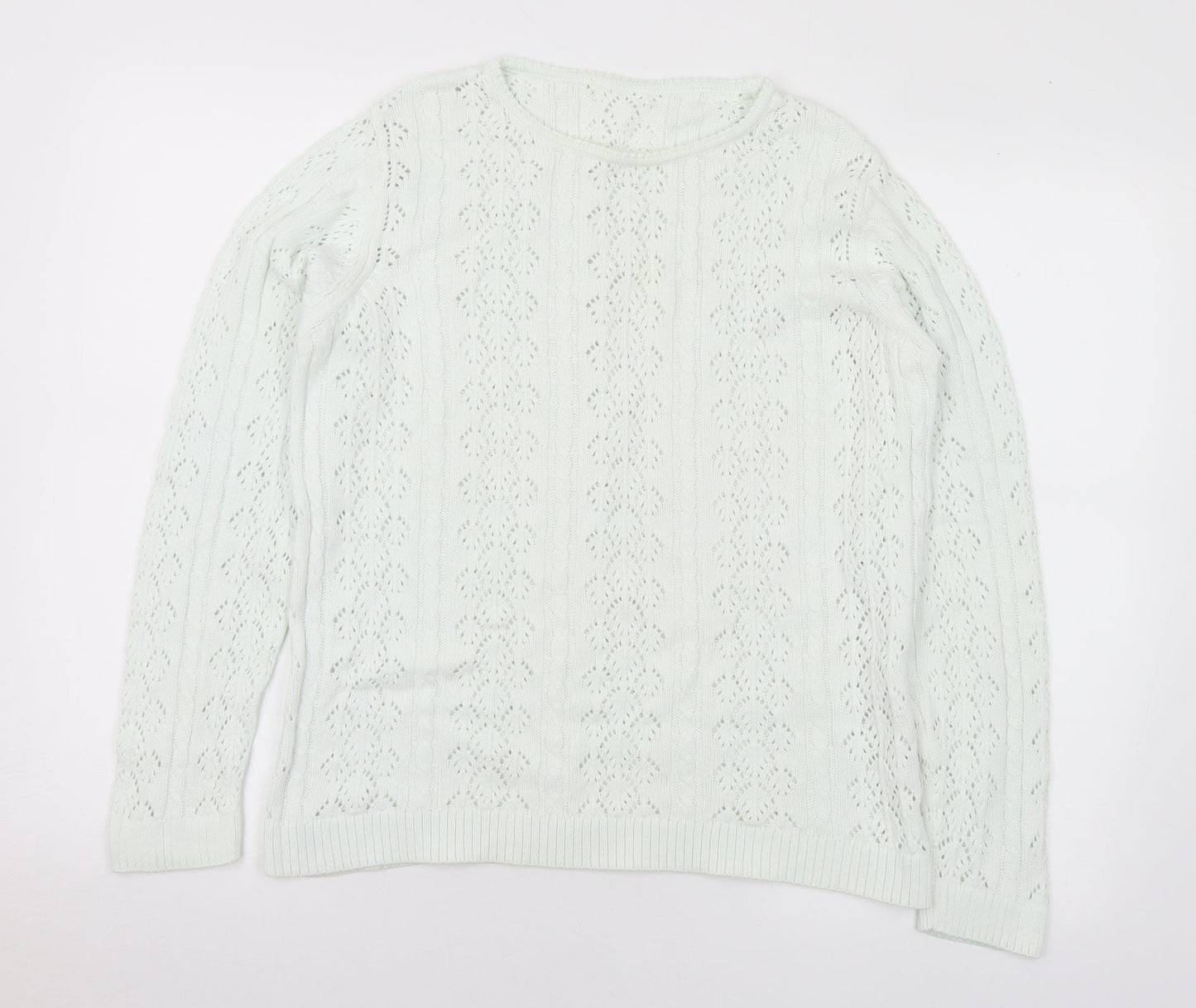Womens UK Size M Jumper Green Pullover Jumper