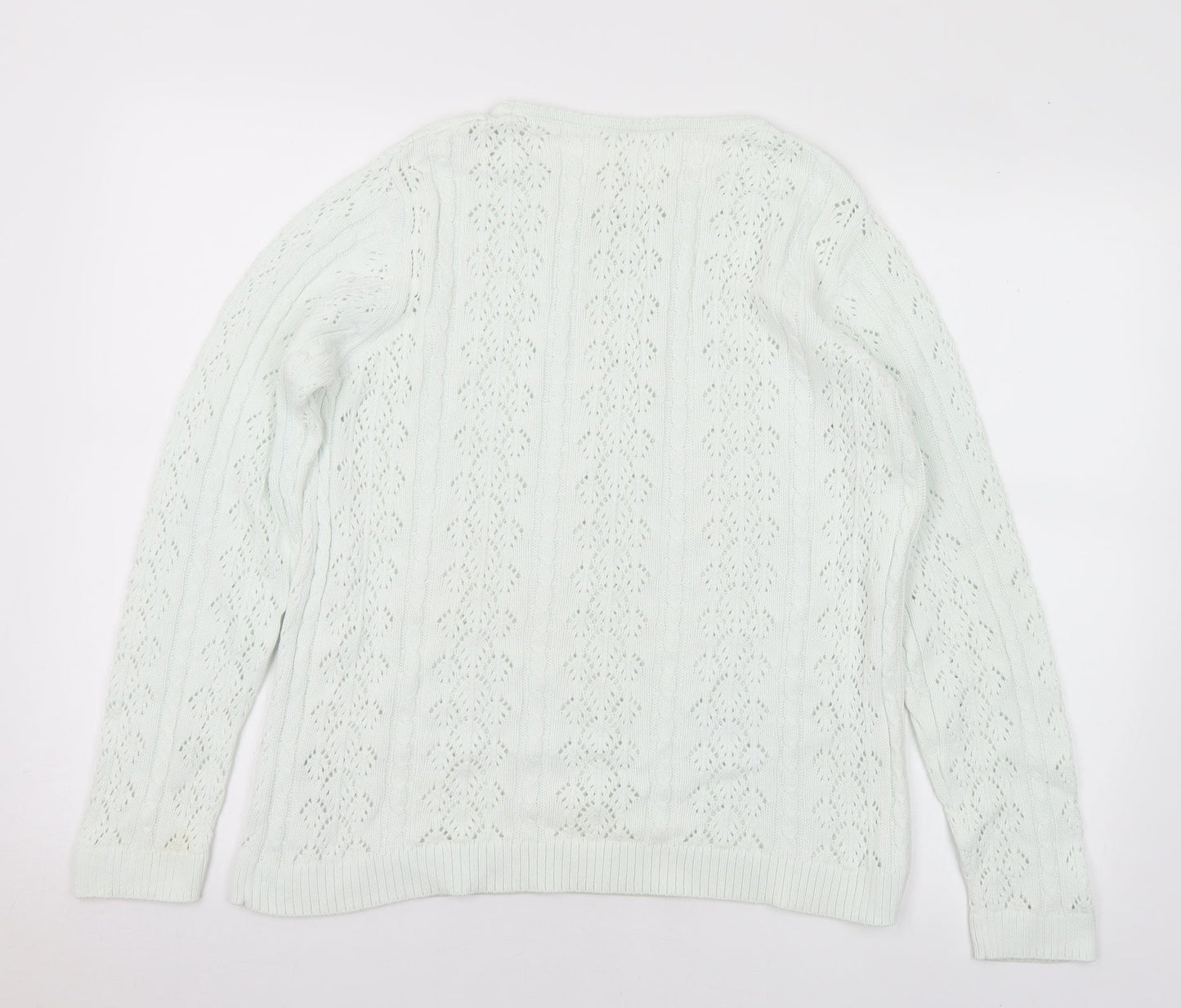 Womens UK Size M Jumper Green Pullover Jumper