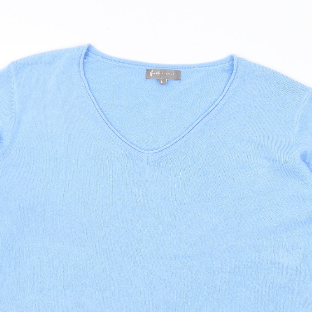 Womens UK Size L First Avenue Blue Pullover Jumper