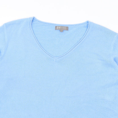 Womens UK Size L First Avenue Blue Pullover Jumper
