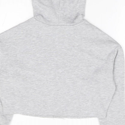 New Look Girls Grey Polyester Pullover Hoodie Size 12-13 Years Pullover