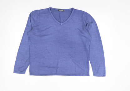 Womens UK Size M Bonmarché Blue Pullover Jumper