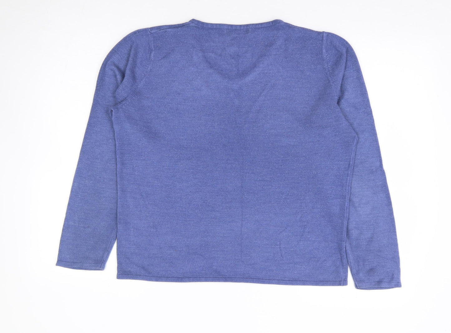 Womens UK Size M Bonmarché Blue Pullover Jumper
