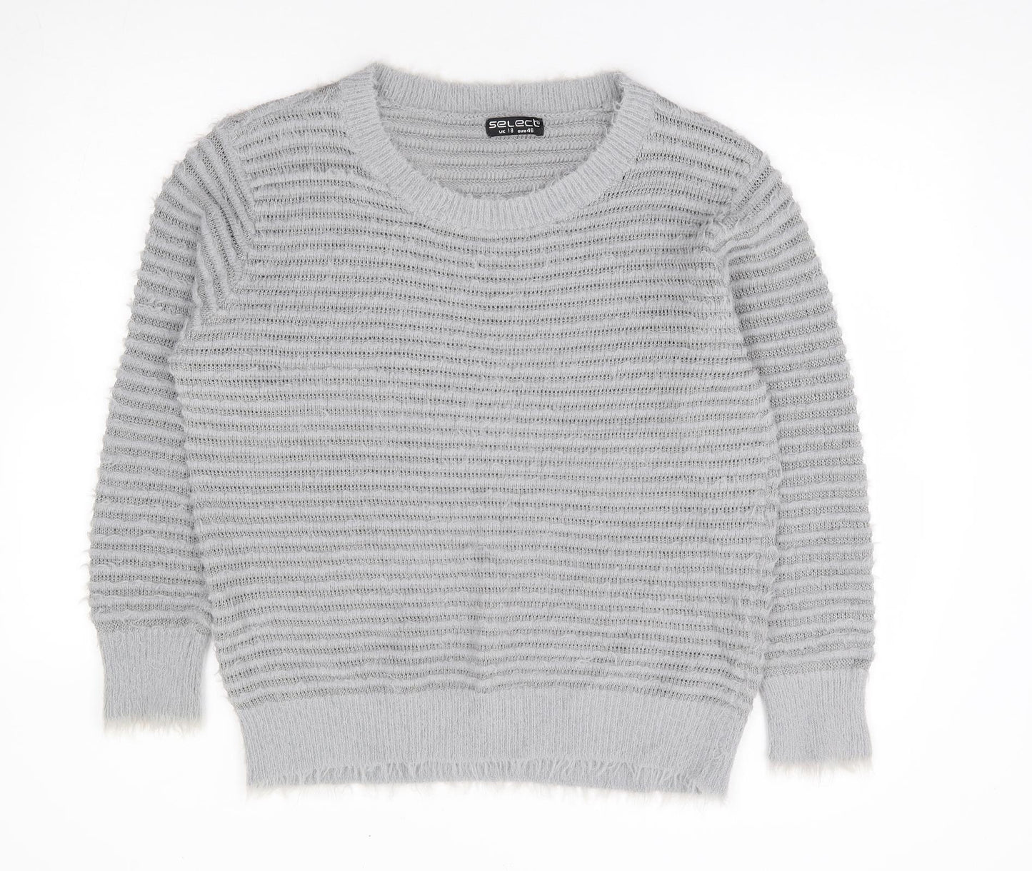 Womens UK Size 18 Select Grey Pullover Jumper