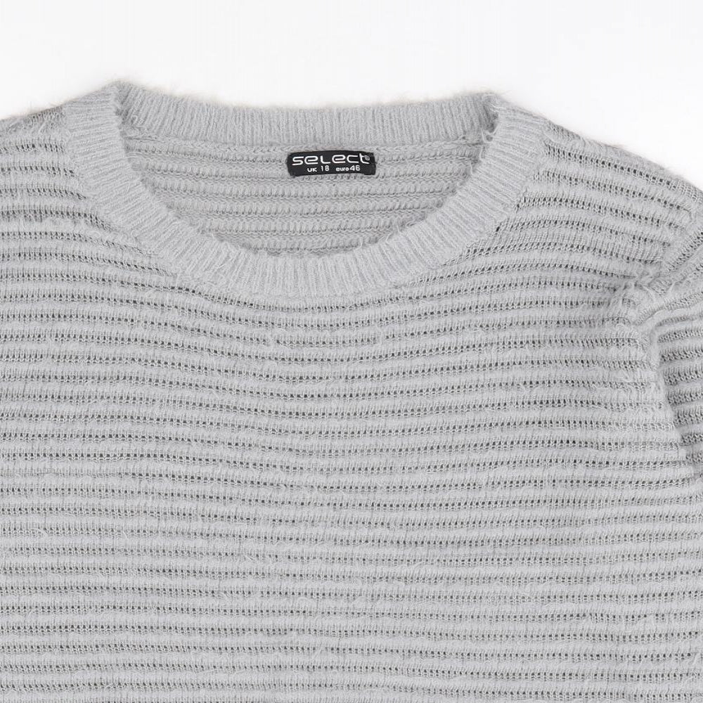 Womens UK Size 18 Select Grey Pullover Jumper