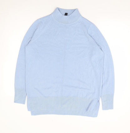 Womens UK Size 10 M&Co Blue Pullover Jumper