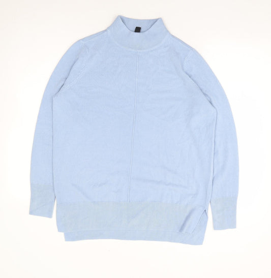 Womens UK Size 10 M&Co Blue Pullover Jumper