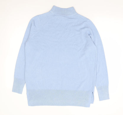 Womens UK Size 10 M&Co Blue Pullover Jumper
