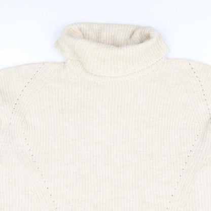 Womens UK Size M Topshop Beige Pullover Jumper