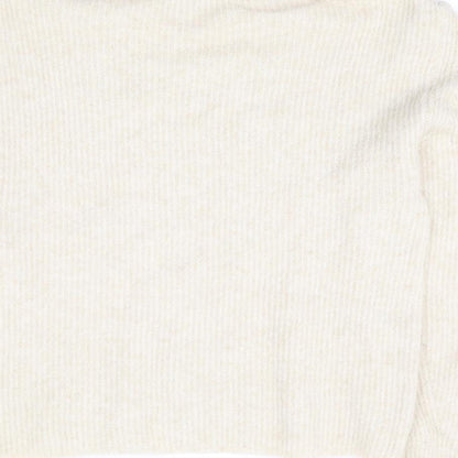 Womens UK Size M Topshop Beige Pullover Jumper