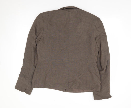 Debenhams Womens Brown Viscose Jacket Suit Jacket Size 16