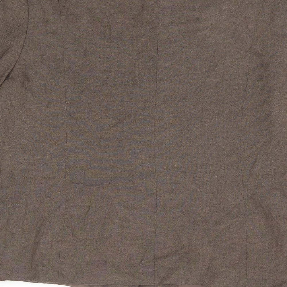 Debenhams Womens Brown Viscose Jacket Suit Jacket Size 16