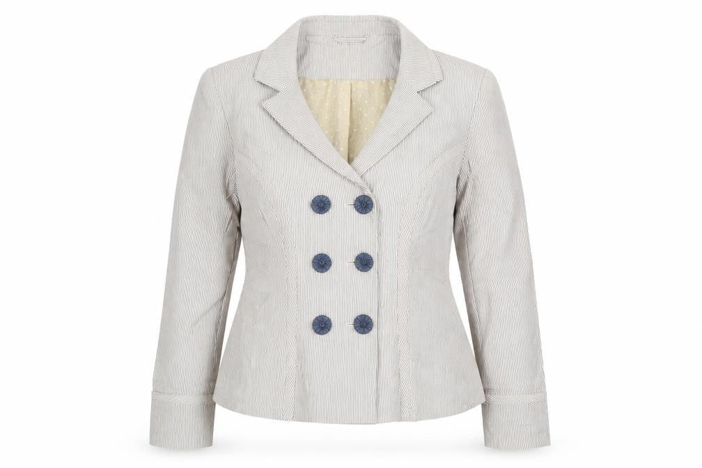Womens UK Size 14 Papaya Regular Beige Suit Jacket