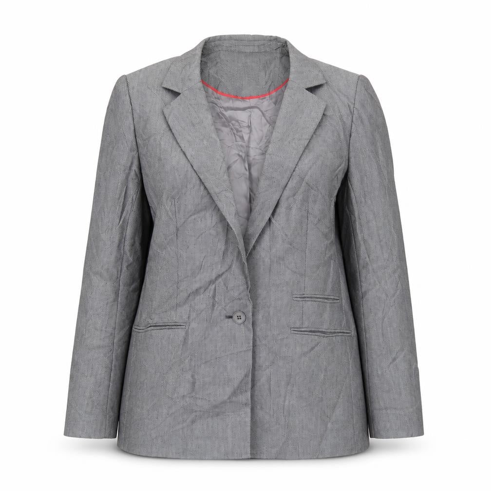 Womens UK Size 12 Oasis Regular Grey Suit Jacket