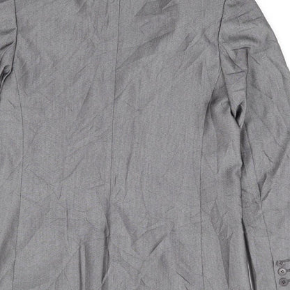 Oasis Womens Grey Polyester Jacket Suit Jacket Size 12