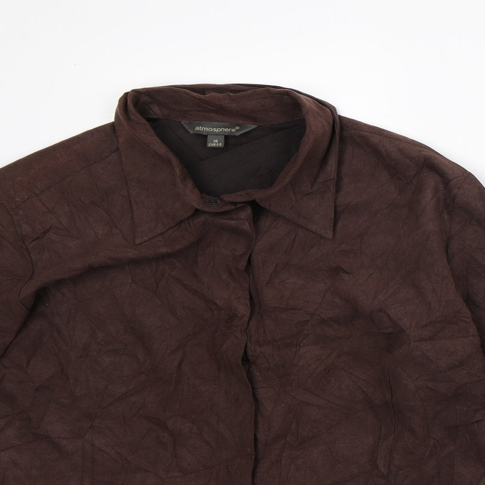 Womens UK Size 16 Atmosphere Brown Jacket