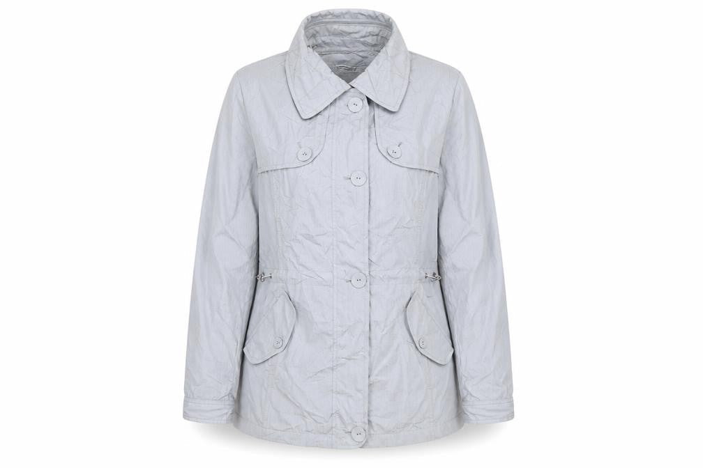 Per Una Womens Grey Rain Coat Coat Size 12