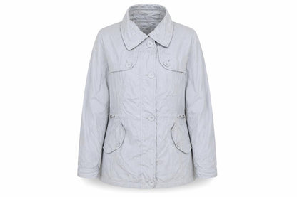 Per Una Womens Grey Rain Coat Coat Size 12