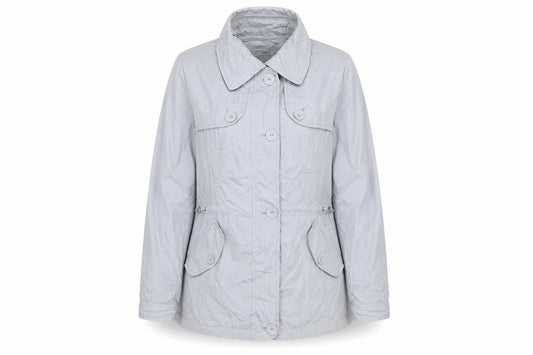 Per Una Womens Grey Rain Coat Coat Size 12