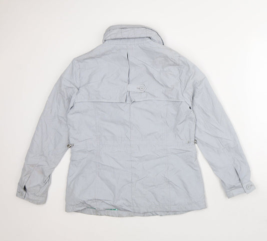 Per Una Womens Grey Rain Coat Coat Size 12
