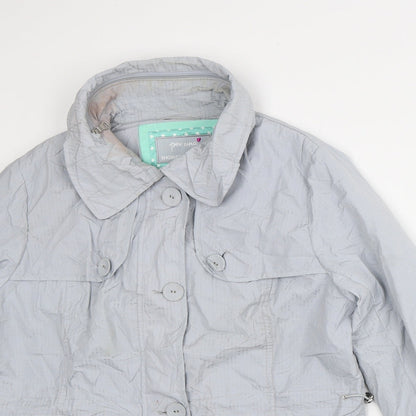 Per Una Womens Grey Rain Coat Coat Size 12