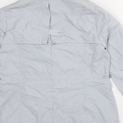 Per Una Womens Grey Rain Coat Coat Size 12