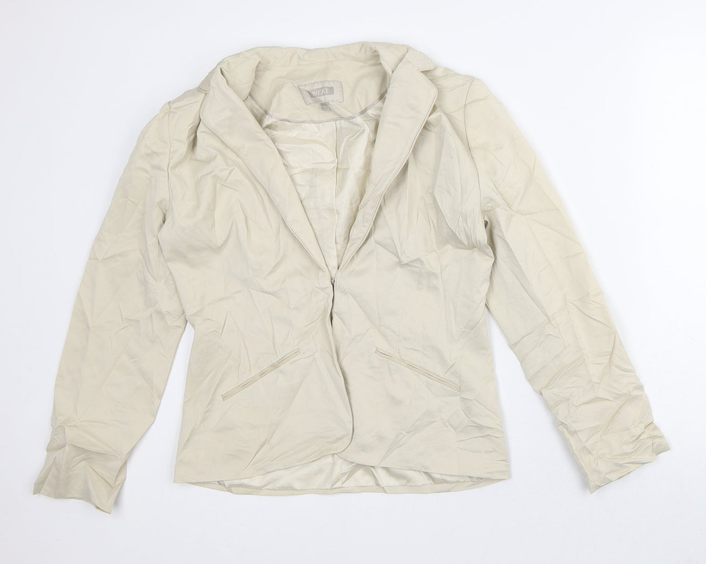 NEXT Womens Beige Jacket Blazer Size 12