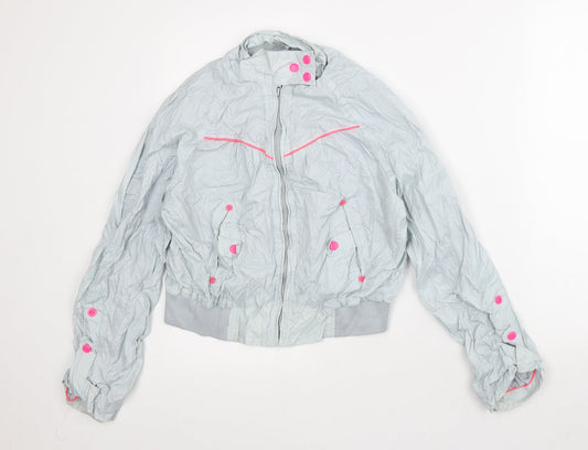 George Womens Blue Rain Coat Coat Size 12