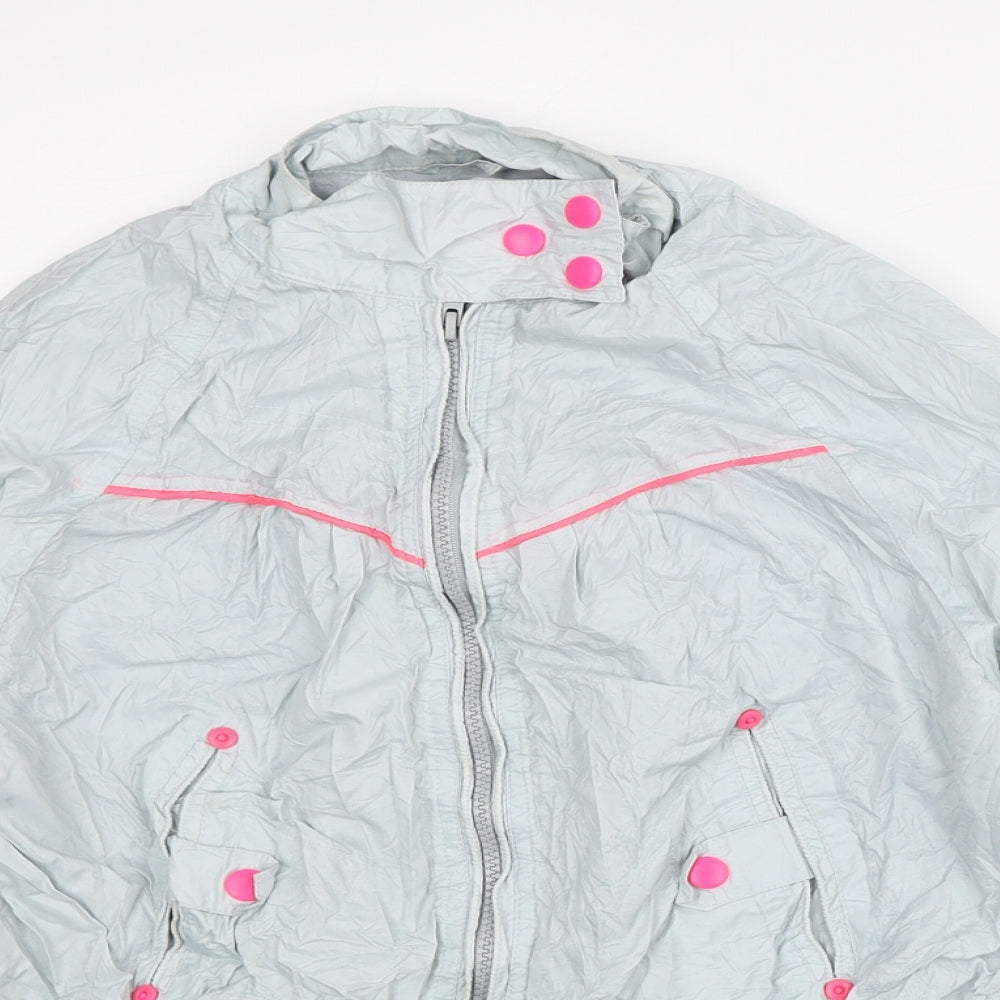 George Womens Blue Rain Coat Coat Size 12