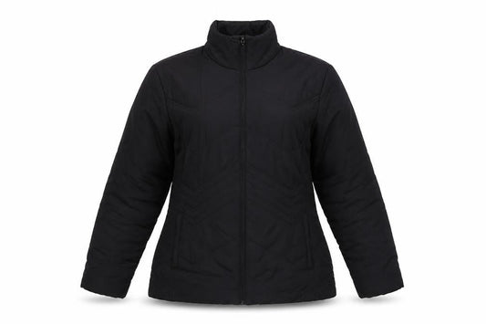 Womens UK Size 14 George Black Quilted Coat