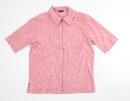 East Line Womens Pink Floral Jacket Size M