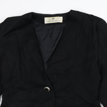 Womens UK Size 10 House of Fraser Black Jacket