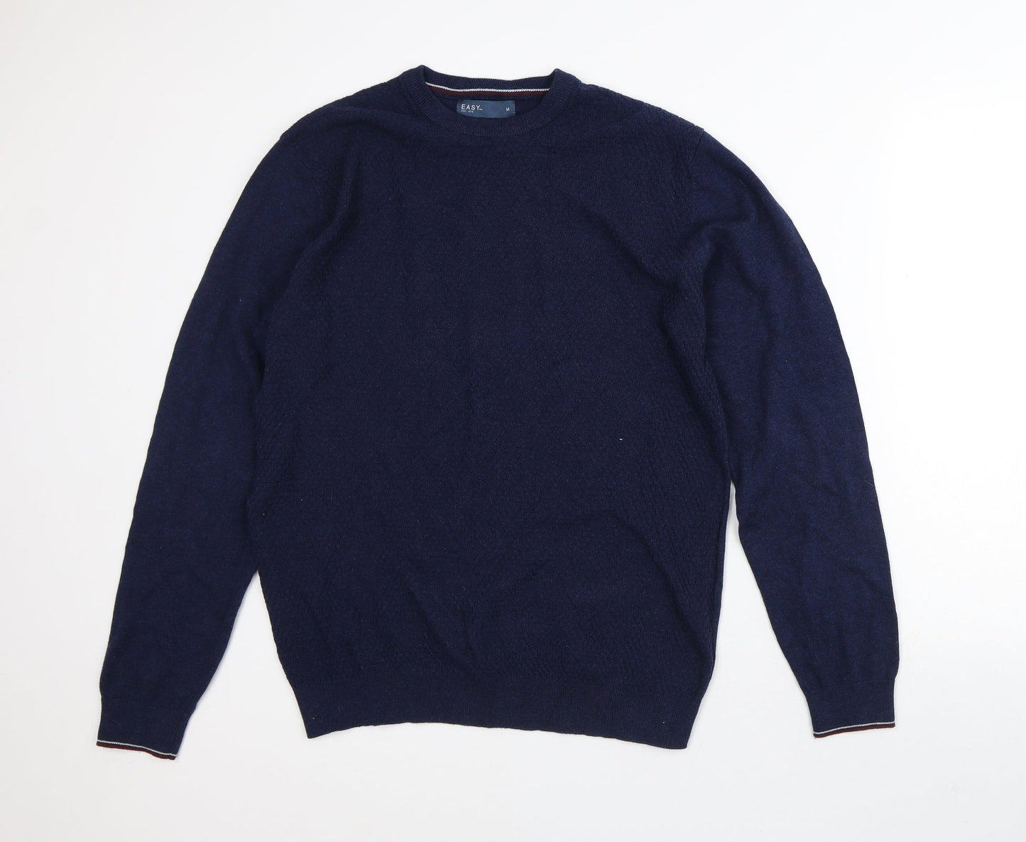 Mens UK Size M Easy Blue Pullover Sweatshirt