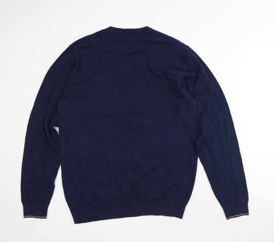Mens UK Size M Easy Blue Pullover Sweatshirt