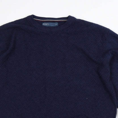 Mens UK Size M Easy Blue Pullover Sweatshirt