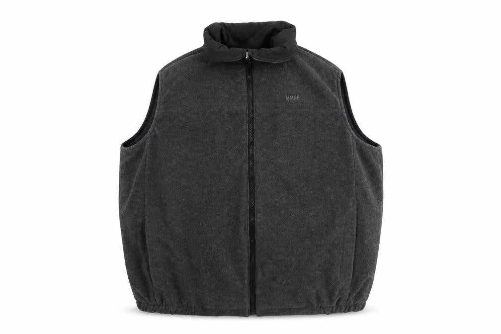 Maine New England Mens Grey Jacket Size L - Sleeveless