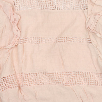 Kilky Womens Pink Polyester Basic Blouse Size M High Neck