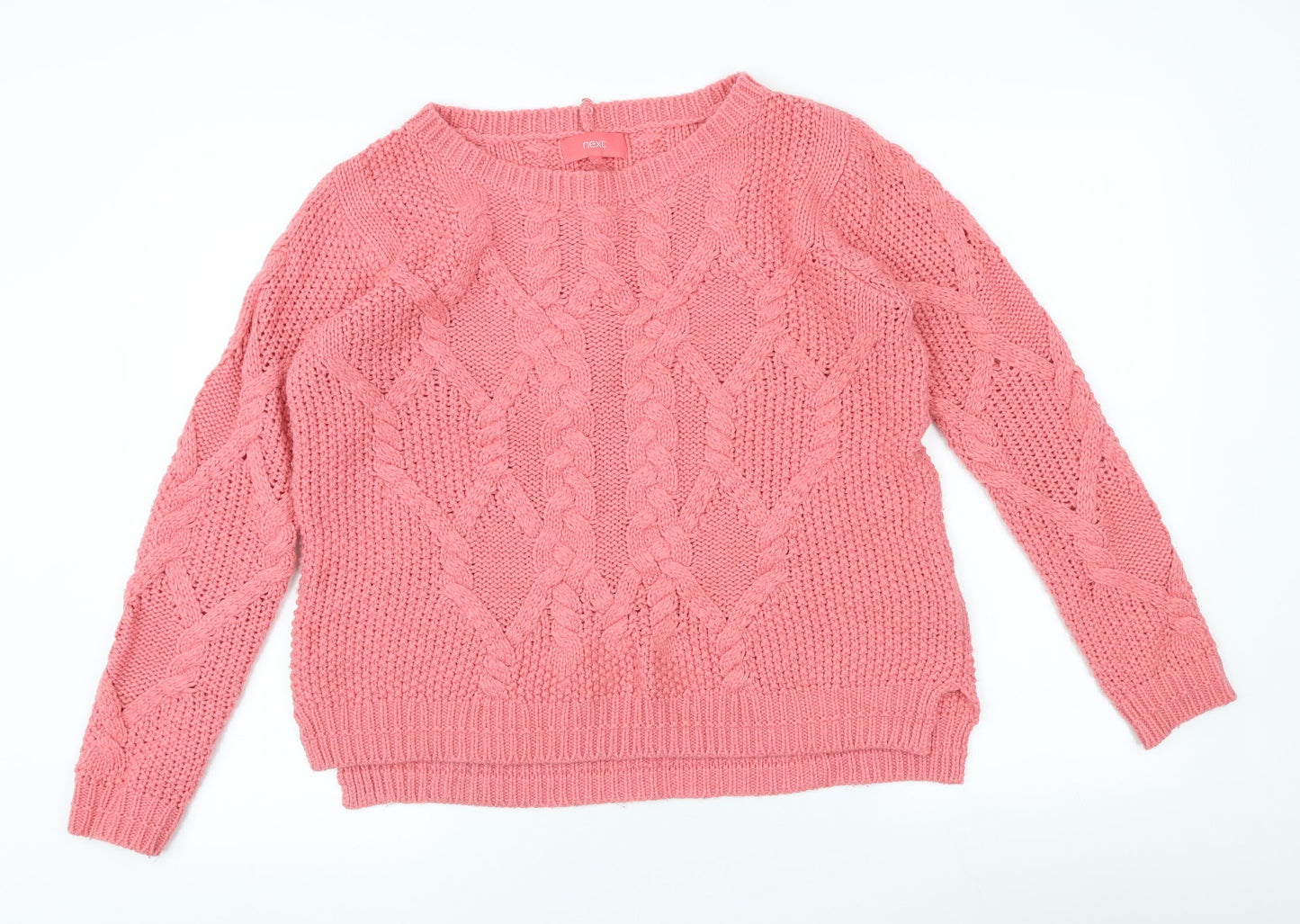 Womens UK Size 12 NEXT Pink Pullover Jumper