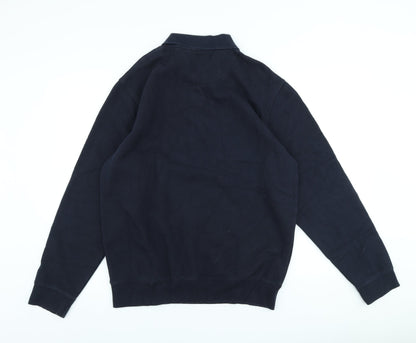 Mens UK Size M Easy Blue Pullover Sweatshirt