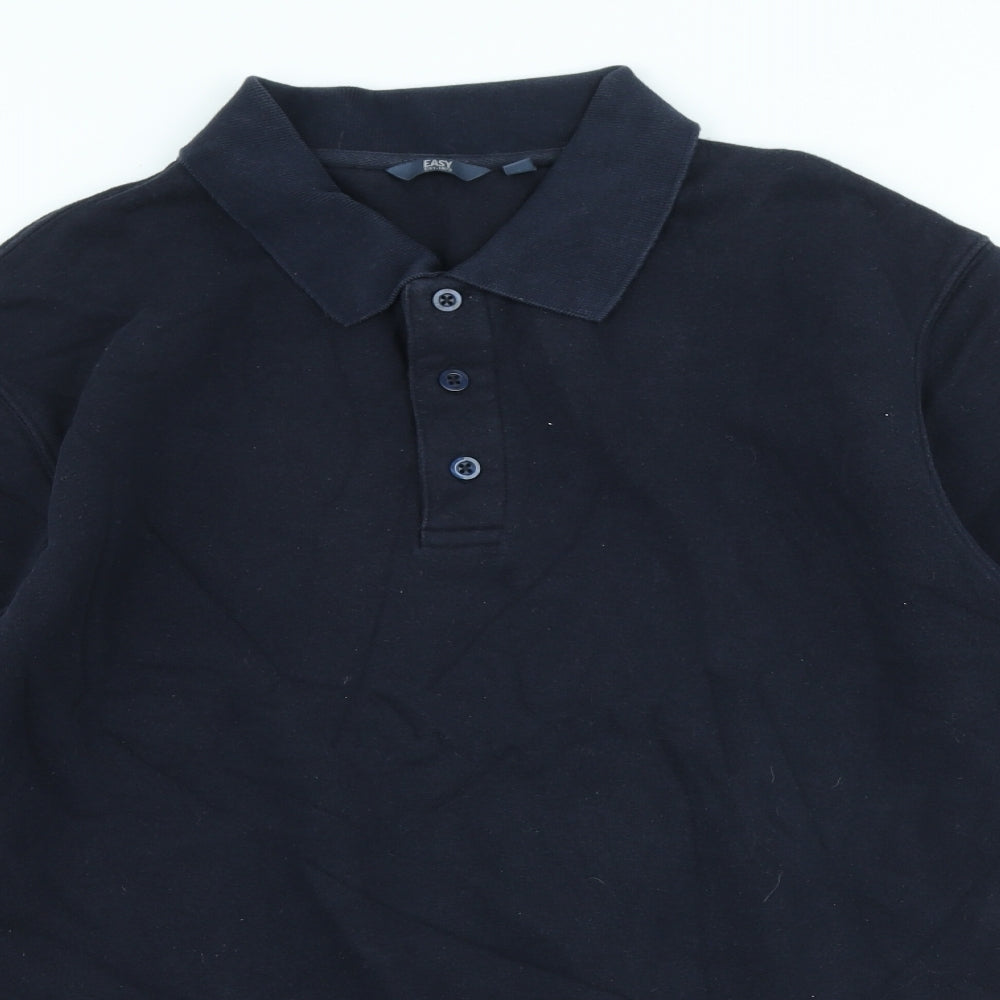 Mens UK Size M Easy Blue Pullover Sweatshirt