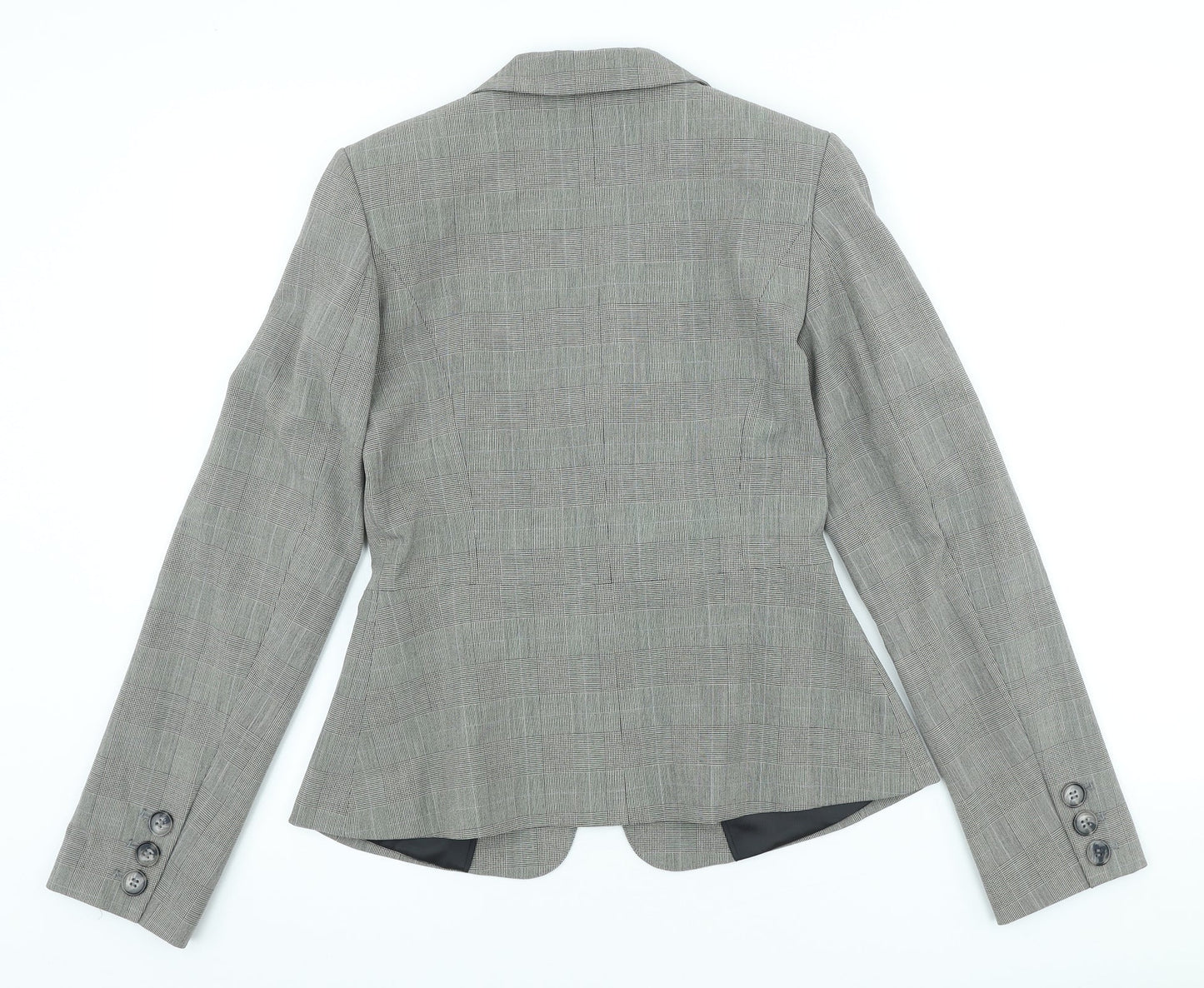 Dorothy Perkins Womens Yellow Plaid Polyester Jacket Blazer Size 10