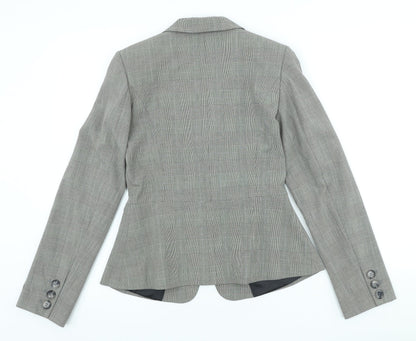 Dorothy Perkins Womens Yellow Plaid Polyester Jacket Blazer Size 10