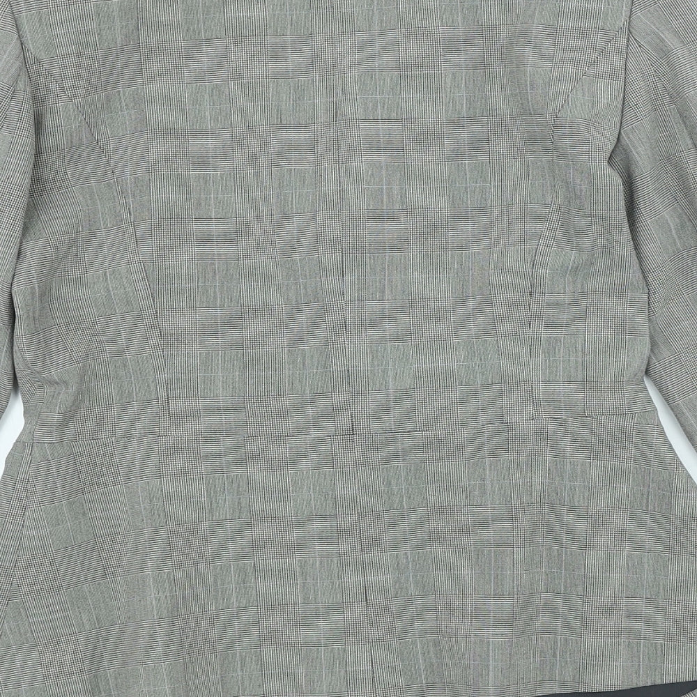 Dorothy Perkins Womens Yellow Plaid Polyester Jacket Blazer Size 10