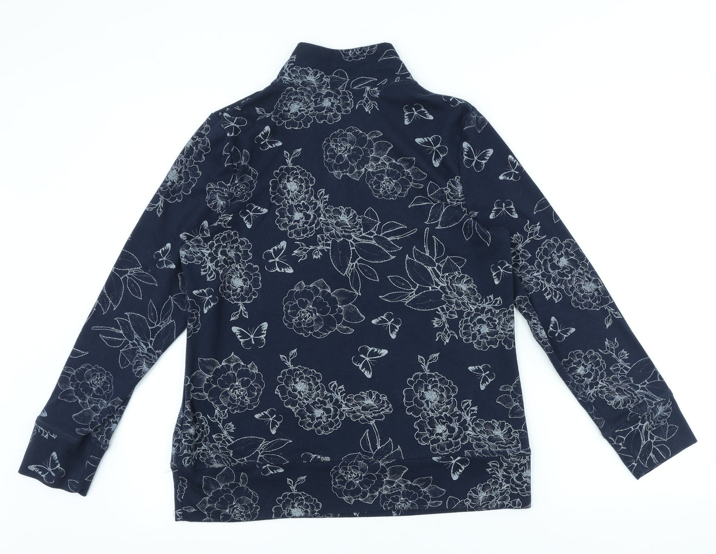 Womens UK Size S Bm casual Blue Pullover Jumper