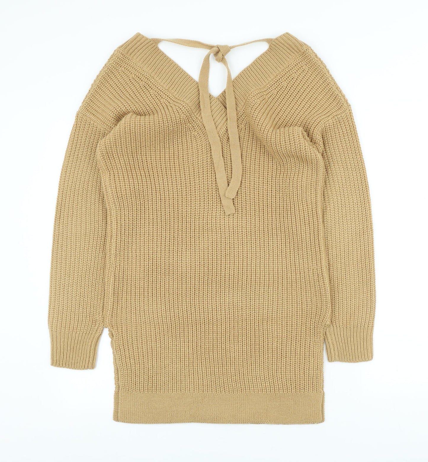 Womens UK Size XS Dorothy Perkins Beige Pullover Jumper
