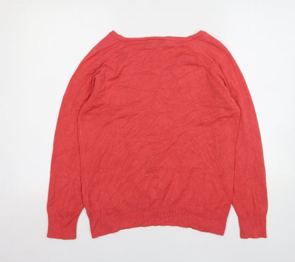 Womens UK Size L Klass Pink Pullover Jumper