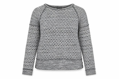 Forever 21 Womens Grey Round Neck Geometric Polyester Pullover Jumper Size M