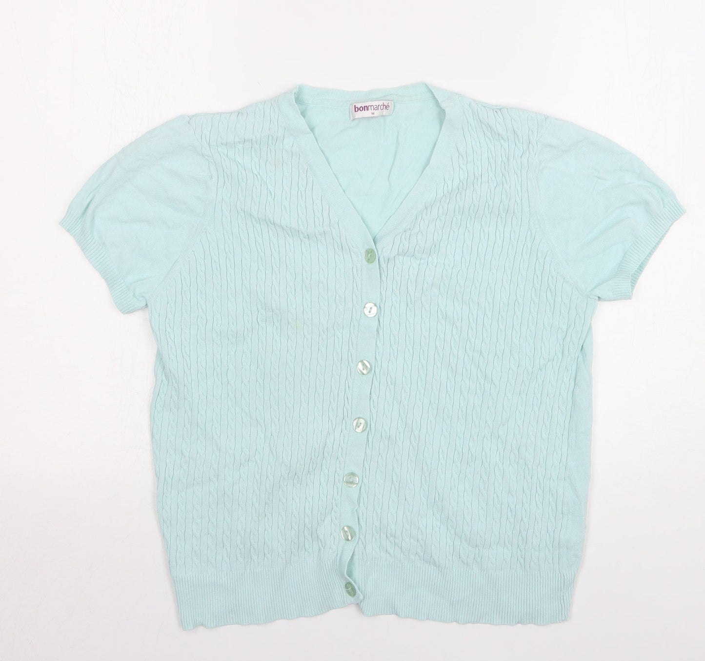 Womens UK Size M Bonmarché Green Cardigan Jumper